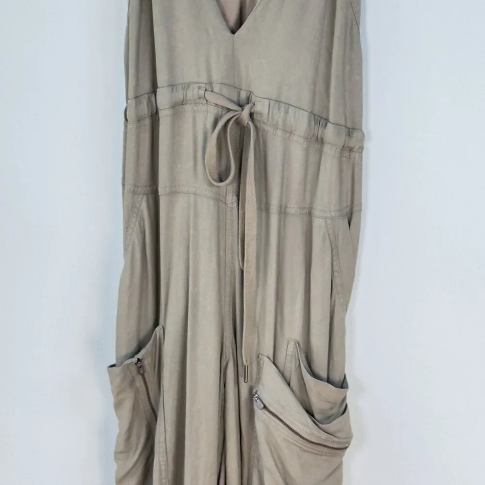 FP Movement Southern Lights Onesie Jumpsuit Desert Sage Tan XS Free People - Picture 4 of 9